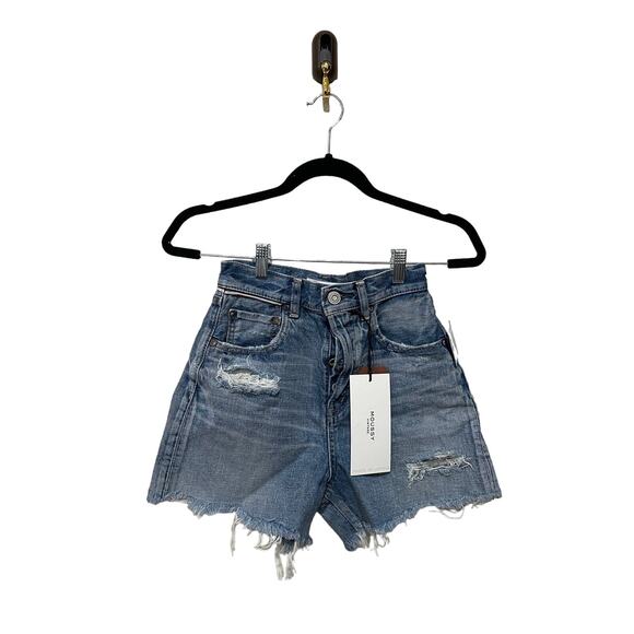 MOUSSY VINTAGE Pelion Cut-Off Denim Shorts Size 24 - Picture 5 of 6